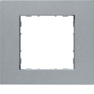 Hager Rahmen 1-fach ART silber WYR516 – Bild 1
