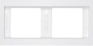 Berker Rahmen 2-fach polarweiß waagerecht 13637009 – Bild 1