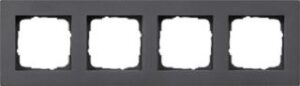 Gira Abdeckrahmen 4-fach flach E2 Anthrazit 0214235 – Bild 1