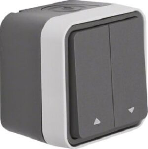 Berker Jalousie-Serienschalter 1-polig lichtgrau 30753525 – Bild 1