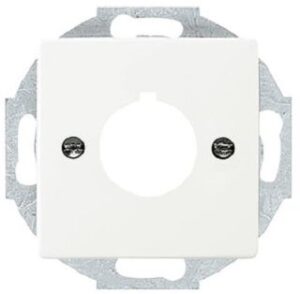 Busch-Jaeger Zentralscheibe 1-fach future linear weiss-matt mit Tragring 2533-884 – Bild 1