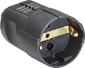 Bachmann PVC Schuko Kupplung schwarz 912.170 – Bild 1