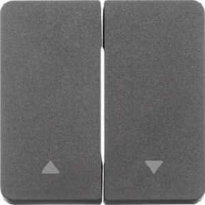 Berker Wippe 2-fach mit Aufdruck Pfeil grau matt 30753535 – Bild 1