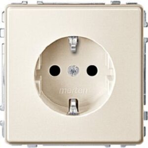 Merten SCHUKO-Steckdose erh.Berührungsschutz.AQUADESIGN weiss MEG2300-7244 – Bild 1