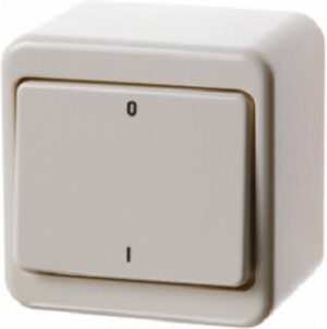 Berker Wippschalter cremeweiß glänzend AP IP20 3p 300340 1f – Bild 1