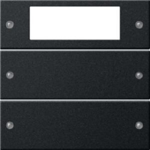 Gira Wippenset 2-fach Plus System 55 Schwarz matt lackiert 2192005 – Bild 1