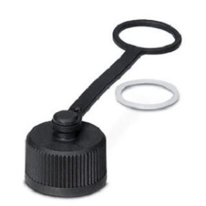 Phoenix Contact Verschlusskappe M12 aus Kunststoff mit Befestigungsband, für nicht bel PROT-M12FS-PA-CHAIN-EYE-DM14 – Bild 1