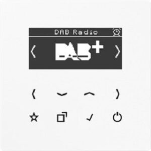 Jung Smart Radio DAB+,  Serie LS, alpinweiß DABLSWW – Bild 1