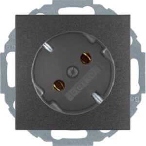 Berker Schuko-Steckdose anthrazit 47271606 – Bild 1