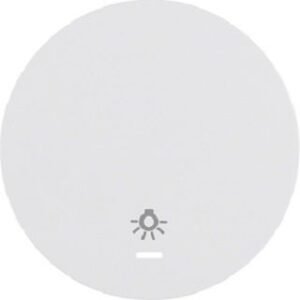 Berker Wippe polarweiß glänzend Linse/Symbol Licht 16212079 – Bild 1