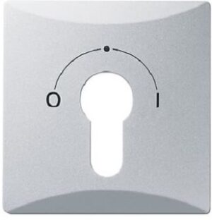 Busch-Jaeger Abdeckung Schlüssel AW44 Profilhalbzylinder alusilber 2155SLPZ-33 – Bild 1