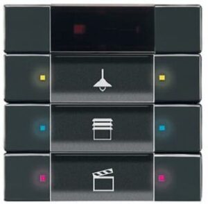 Busch-Jaeger Bedienelement 3/6-fach programmierbar mit Infrarotschnittst. 6129/01-81 – Bild 1