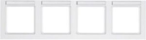 Berker Rahmen 4-fach waagerecht B.feld Q.3, polarweiß samt 10246099 – Bild 1