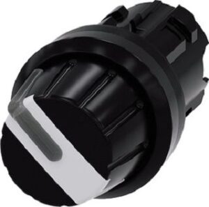 Siemens Knebelschalter 22mm, rund, schwarz 3SU1002-2AF60-0AA0 – Bild 1