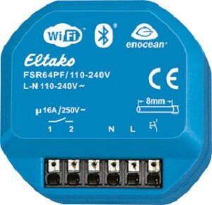Eltako Funkaktor Stromstoß-Schaltrelais 16 A, potenzialfrei FSR64PF/110-240V – Bild 1