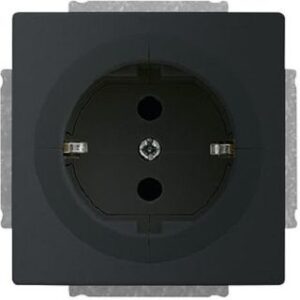 Busch-Jaeger Objektsteckdose 16A erhöhter Berührungsschutz future linear schwarz m 20EUAB-885 – Bild 1