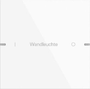 Gira Wippenset 1fach individuell für Tastsensor4 TS4 Reinweiß lackiert 5031903 – Bild 1