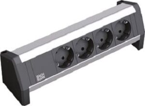 Bachmann DESK-Steckdosenleiste 4xSchuko 3,0m Festanschluss 339.1000 – Bild 1