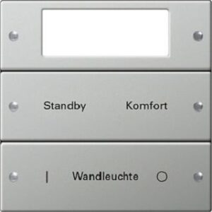 Gira Wippenset 2-fach Plus beschreibbar System 55 Edelstahl 2142602 – Bild 1