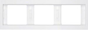 Berker Rahmen 3-fach polarweiß waagerecht 13737009 – Bild 1