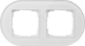 Gira Abdeckrahmen 2fach Gira Studio G Weiß 0212130 – Bild 1