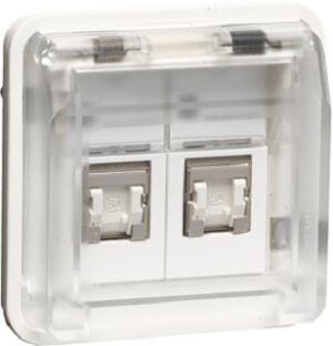 Berker UAE Steckdosen 8/8-polig geschirmt polarweiß matt 14103502 – Bild 1