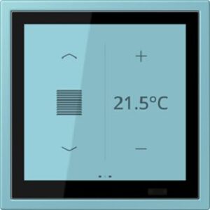 Jung KNX Raumcontroller LS TOUCH, NaV céruléen moyen LCZ459BFD1S213 – Bild 1