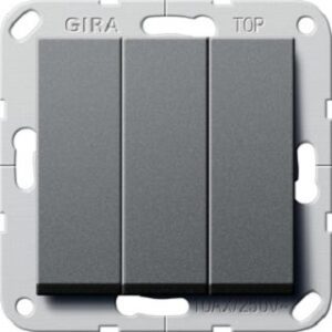 Gira Wippschalter Wechsel 3-fach System 55 anthrazit 283228 – Bild 1