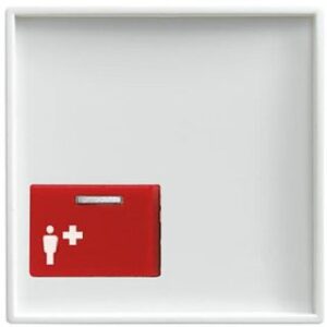 Busch-Jaeger Zentralscheibe, alpinweiß,  Rufsysteme, Licht-Ton-Rufsysteme 2548-022A-914 – Bild 1