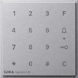 Gira Aufsatz Codetastatur TX_44 Aluminium 851365 – Bild 1
