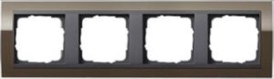 Gira Abdeckrahmen 4-fach Event für anth. Einsätze klar braun 0214768 – Bild 1