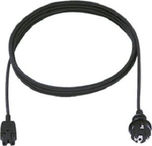 Bachmann Warmgerätezuleitung 2m schwarz H05RR-F 3G1 155°C verpackt 372.184 – Bild 1