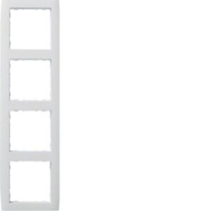 Hager Rahmen 4-fach STIL brillantweiss WYR240 – Bild 1