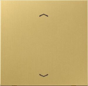 Jung Steuertaste Standard, Symbol Pfeil, Serie LS, Messing classic ME1700PC – Bild 1