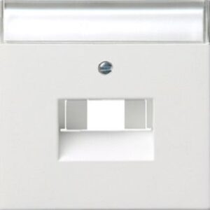Gira Abdeckung für UAE/IAE-Anschlussdose Flächenschalter reinweiss glänzend 0284112 – Bild 1