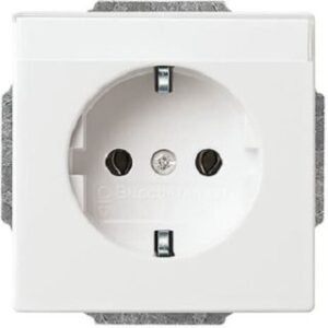 Busch-Jaeger SCHUKO Steckdose Beschriftung davos/studioweiss 20EUN-84 – Bild 1