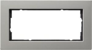 Gira Abdeckrahmen 2-fach ohne Mittelsteg flach E2 Edelstahl 1002335 – Bild 1
