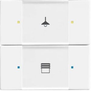 Busch-Jaeger Bedienelement 2/4-fach programmierbar mit Beschriftungsfeld 6126/02-84 – Bild 1