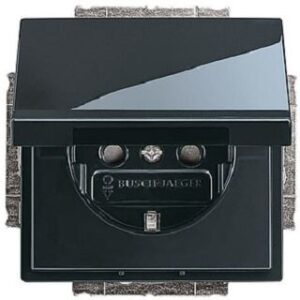 Busch-Jaeger SCHUKO Steckdose mit Klappdeckel future linear anthrazit 20EUKB-81 – Bild 1