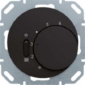 Berker Raumtemperaturregler R.x, schwarz glänzend 20292045 – Bild 1