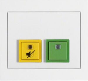 Berker Abstell-Anwesenheitstaster mit Rahmen polarweiß glänzend 52057009 – Bild 1