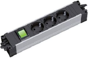 Bachmann Steckdosenleiste STEP ALU 3XCEE7/3 1XSCHALTERGST18I3 KS 906.18801 – Bild 1