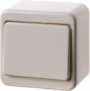Berker Wechselschalter cremeweiß glänzend AP IP20 300640 1f – Bild 1