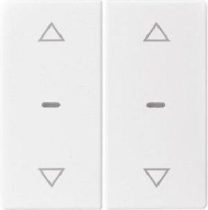 Berker Abdeckung Tastsensor-Modul 2-fach polarweiß 80961329 – Bild 1