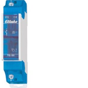 Eltako Taster 16A/1S 250VAC 1TE Kalotte blau T12-100-16A-BLAU – Bild 1