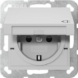 Gira SCHUKO-Steckdose KD + SH System 55 Grau matt 4414015 – Bild 1