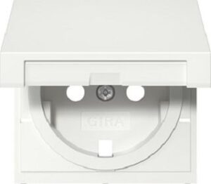 Gira Abdeckung SCHUKO-Steckdose KD System 55 Reinweiß 492203 – Bild 1