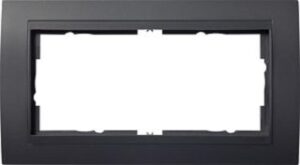 Gira Abdeckrahmen 2-fach Event anthrazit Einsatz anthrazit 100208 – Bild 1