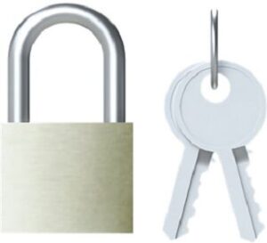 ABB Vorhängeschloss pro M compact mit 2 Schlüssel SA2 – Bild 1