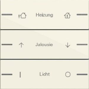 Gira Wippenset 3fach individuell für Tastsensor4 System 55 Cremeweiß 576301 – Bild 1